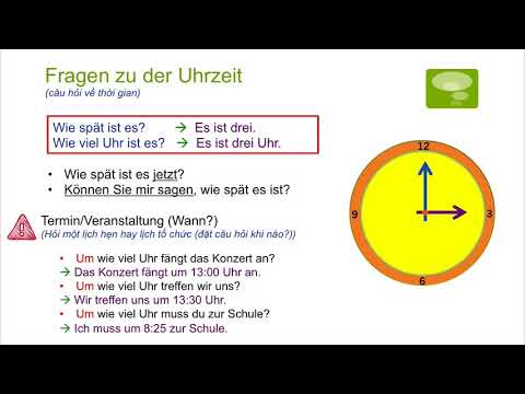 Học Tiếng Đức Qua Video – Chủ đề Bây Giờ Là Mấy Giờ – Die Uhrzeit