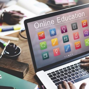 E Learning Online Education Application Concept