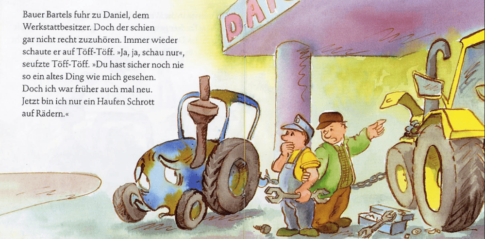 Truyện Töff-Töff, der blaue Trecker – Truyện Tiếng Đức Truyện Töff-Töff, der blaue Trecker – Truyện Tiếng Đức